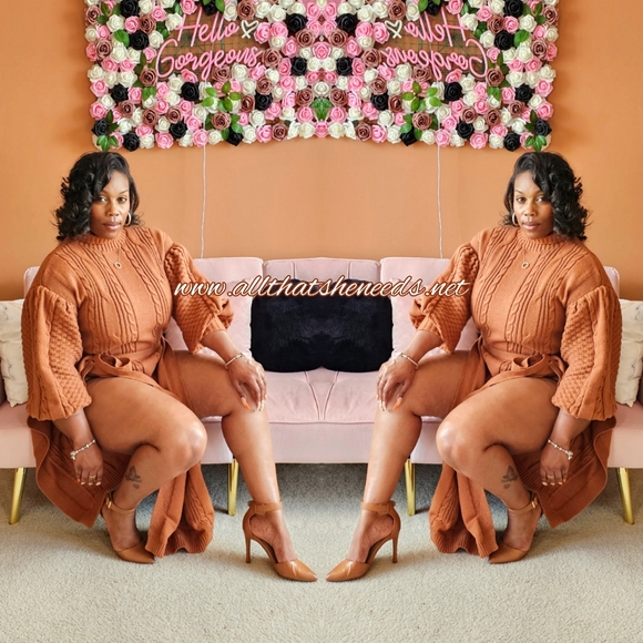 All That She Needs Sweaters - Butterscotch Cable Knit Sweater